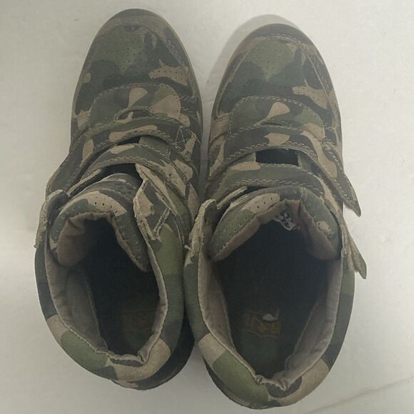 Ash Women’s Sz EU 39 US 8, 8.5, 9 Camo Wedge Heal Ankle Sneaker Shoe Bootie - Picture 7 of 14